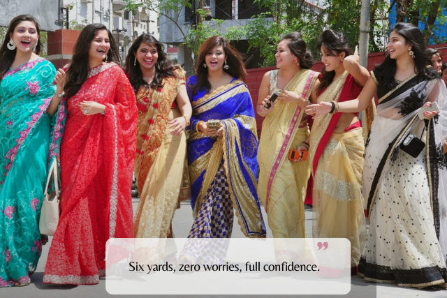 English Saree Day Captions for Instagram