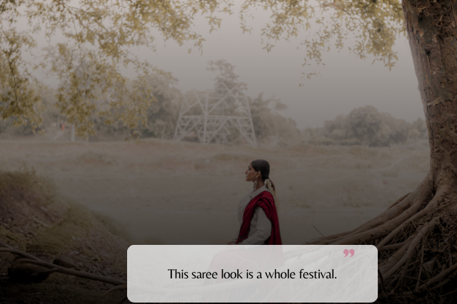 Romantic Comments for Saree for Crush & Wife