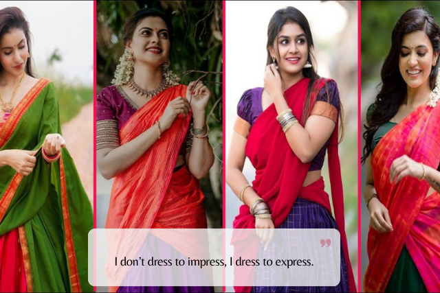 Funny & Savage Half Saree Quotes