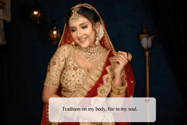 Modern & Stylish Saree Look Captions
