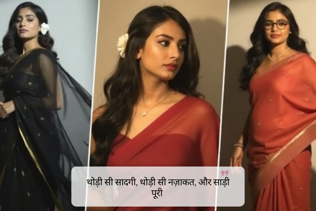 Funny Saree Captions in Hindi