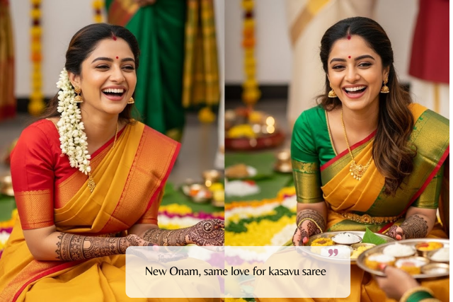 Traditional Onam Kasavu Saree Quotes