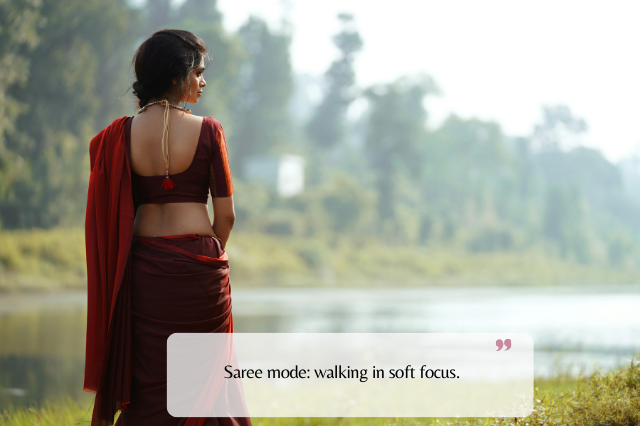 Best Saree Walking Video/Reel Captions
