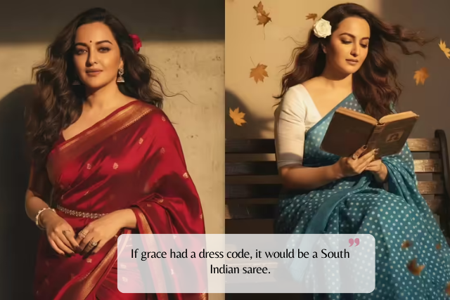 Kerala & Kasavu Saree Captions