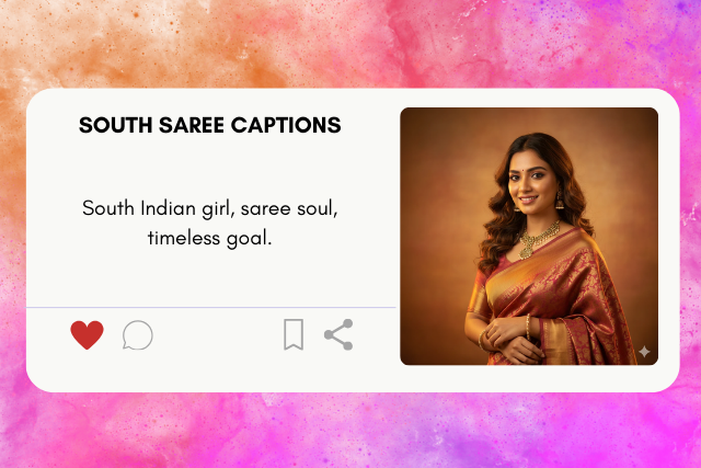 South saree captions
