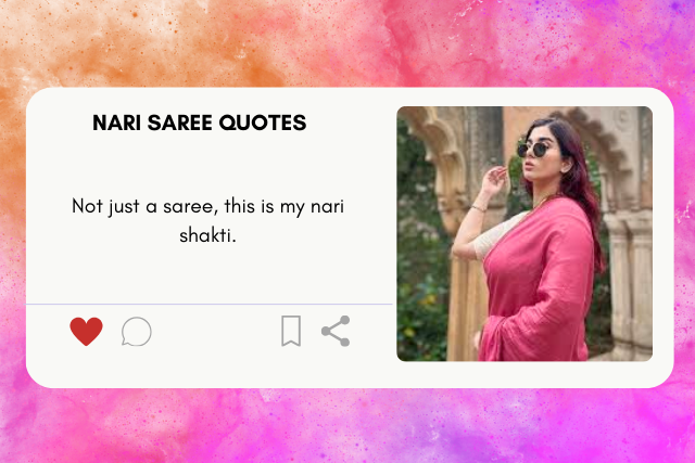 nari saree quotes