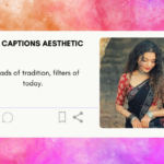 saree captions aesthetic