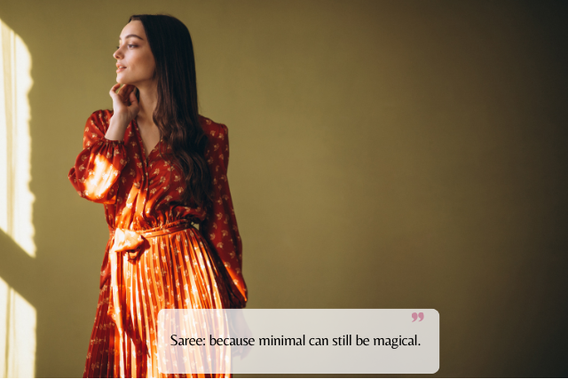 Traditional & Ethnic Aesthetic Saree Captions
