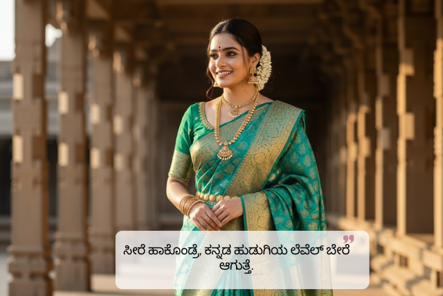 Attitude Saree Captions in Kannada