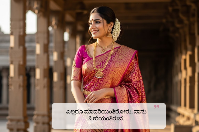 Best Saree Quotes in Kannada