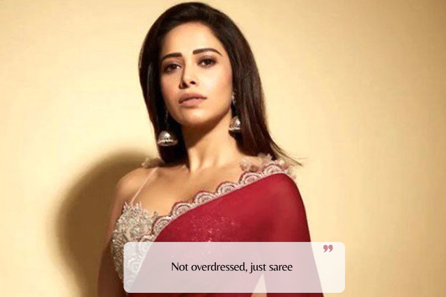 One-Word Saree Captions