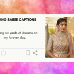 wedding saree captions