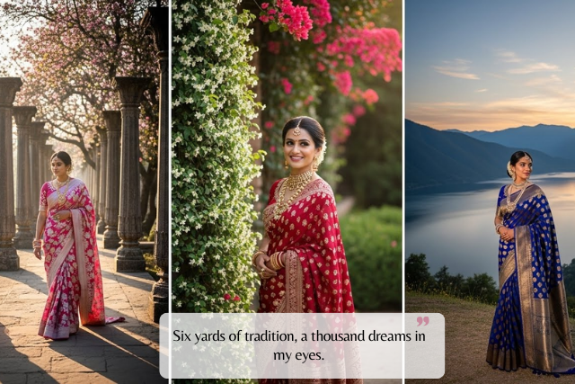 Romantic Wedding Saree Quotes for Brides